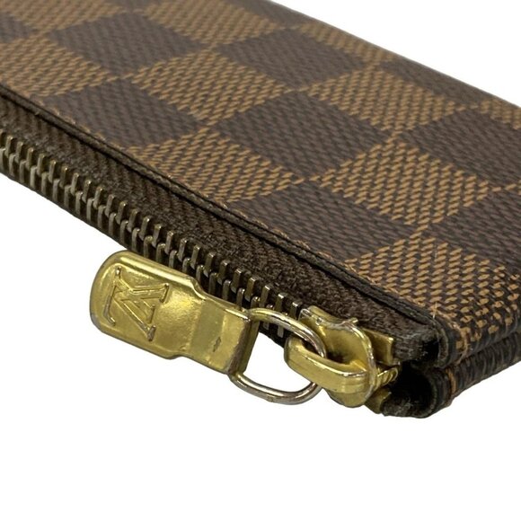 Auth LOUIS VUITTON Pochette Cle N62658 Ebene Damier - Picture 6 of 12